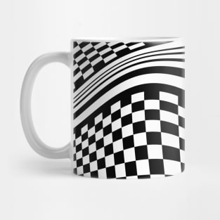 Wonky Warped Abstract Racetrack Mug